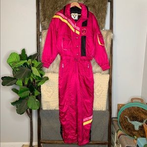 Vintage 1980’s Tyrolia Pink Skisuit - Snowsuit